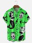 Sirena Pecho Bolsillo Manga Corta hawaiano Camisa