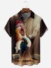 Gallo Pecho Bolsillo Manga Corta Casual Camisa