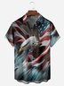 independencia día Bandera Pecho Bolsillo Manga Corta Camisa