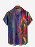 de hombres Casual Gradiente Estampado Frente Botón Suave Respirable Pecho Bolsillo Casual hawaiano Camisa