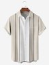 de Hombre Rayas Frente Botones Suave Respirable Pecho Bolsillo Casual Camisas de bolos
