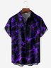 de hombres Flama Estampado Moda hawaiano Solapa Manga Corta Camisa