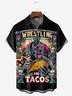 mexicano Cultura Pecho Bolsillo Manga Corta hawaiano Camisa